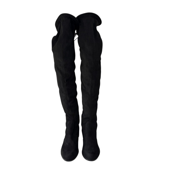 Andrea By Charles David Black Suede Over The Knee Boots 5M Fall Winter Chic - Picture 3 of 8